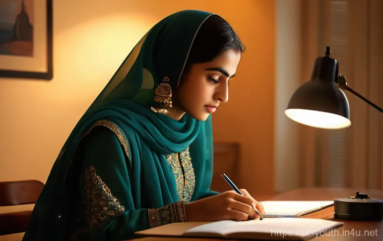 청소년상담사와 관련된 국내외 사례 연구 - **Prompt 1: Reflective Youth Seeking Solace**
A realistic, high-definition image of a young Paki...