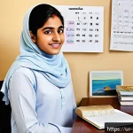 Home 20 청소년상담사 상담사례 분석을 위한 가이드 - A detailed, culturally resonant illustration of a South Asian teenage student in a traditional Urdu-...