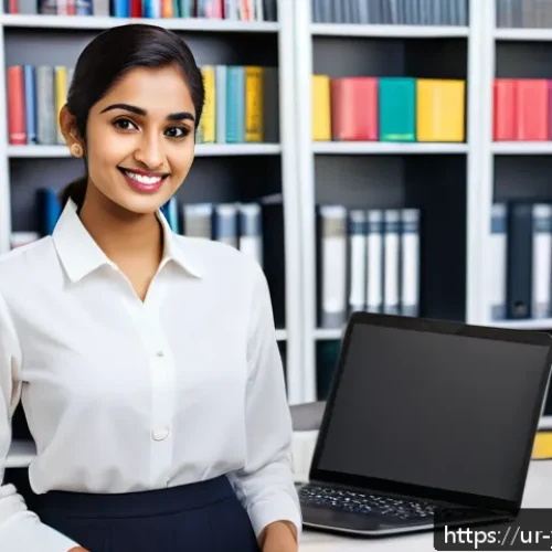 Home 30 청소년상담사 자격증 활용법 - A professional young South Asian woman in modest business attire holding a consulting certificate, s...